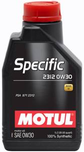 MOTUL SPECIFIC 2312 0w30 1л. синтетика, PSA B71 2312, нов. Peugeot/Citroen, масло моторное